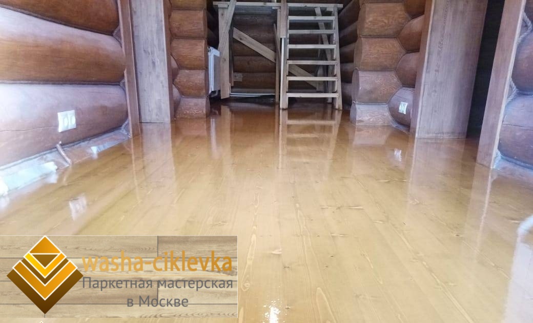 тонировка доски из сосны